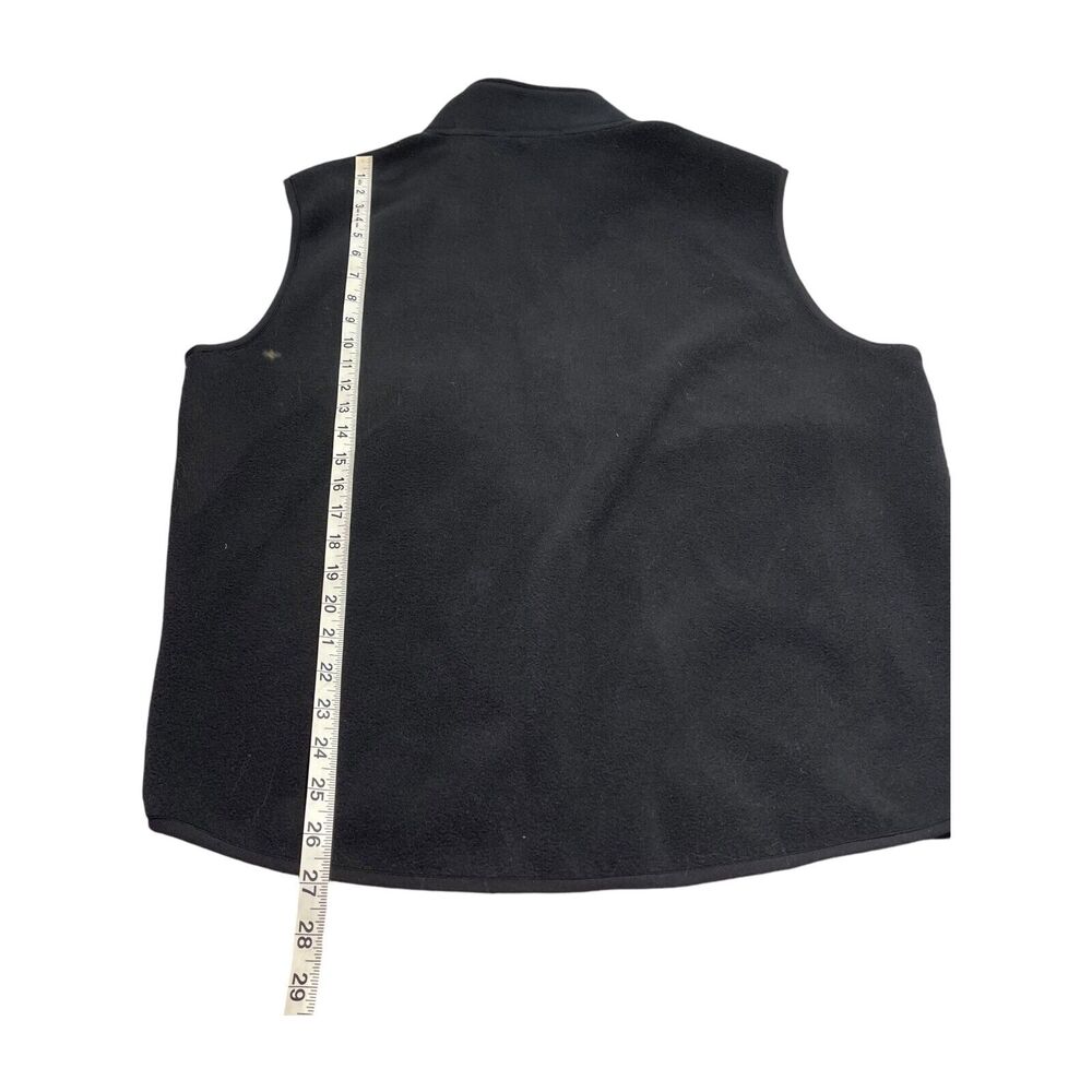 Port Authority Vest Mens Large Black Pressware Mock Neck Fleece Full-Zip Outdoor - Picture 6 of 6